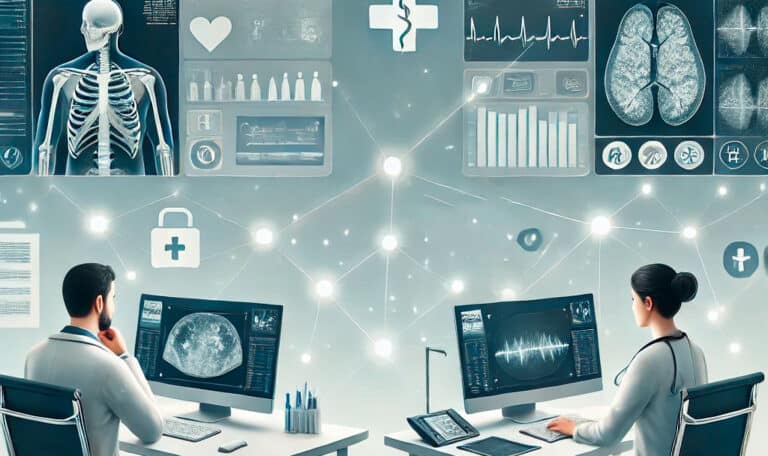 HCPs collaborating in real-time on a patient-case