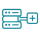Icon showing an existing system with an added module