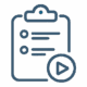 Icon showing structured clinical and advisory program execution