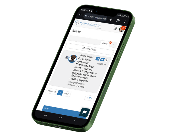 Meplis HCP and Patient engagement platform - Smart Alarms