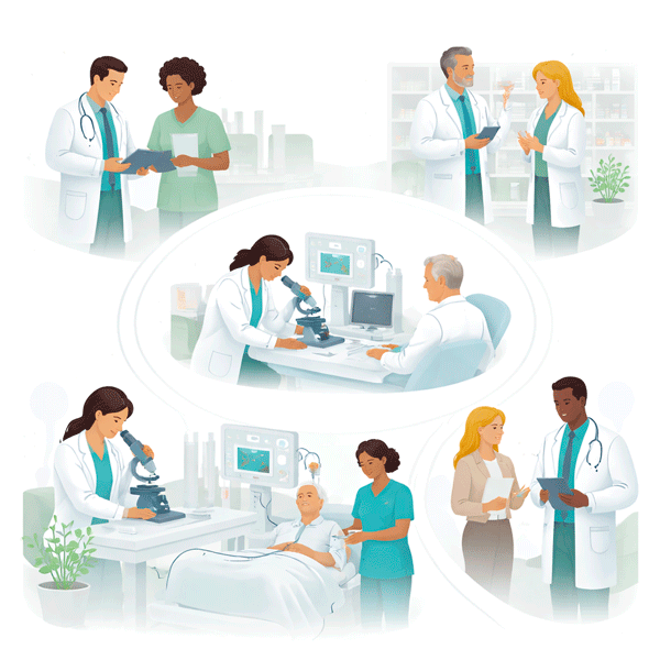 Hospital teams across clinical and operational roles